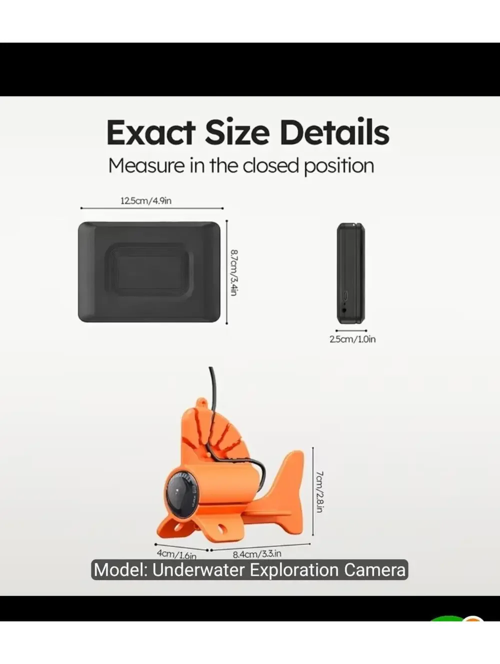 Upgrade] NO.1 HD 1080P Underwater Fishing Camera 7'' - w/10,